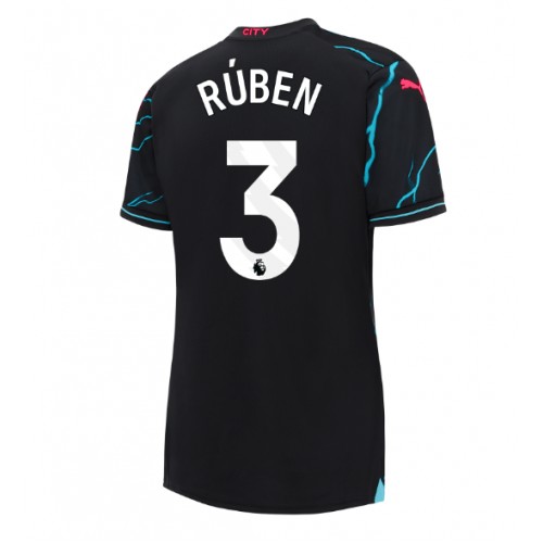 Manchester City Ruben Dias #3 Rezervni Dres za Ženska 2023-24 Kratak Rukav